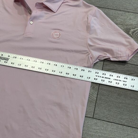 Peter Millar Summer Comfort Chicago Cubs MLB Baseball Golf Polo Mens Medium - Picture 5 of 7